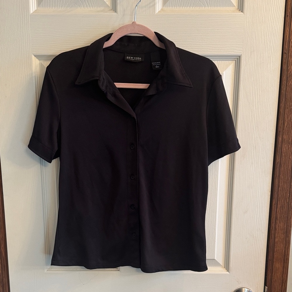 New York & Co y2k‎  Button-Up Short Sleeve Shirt